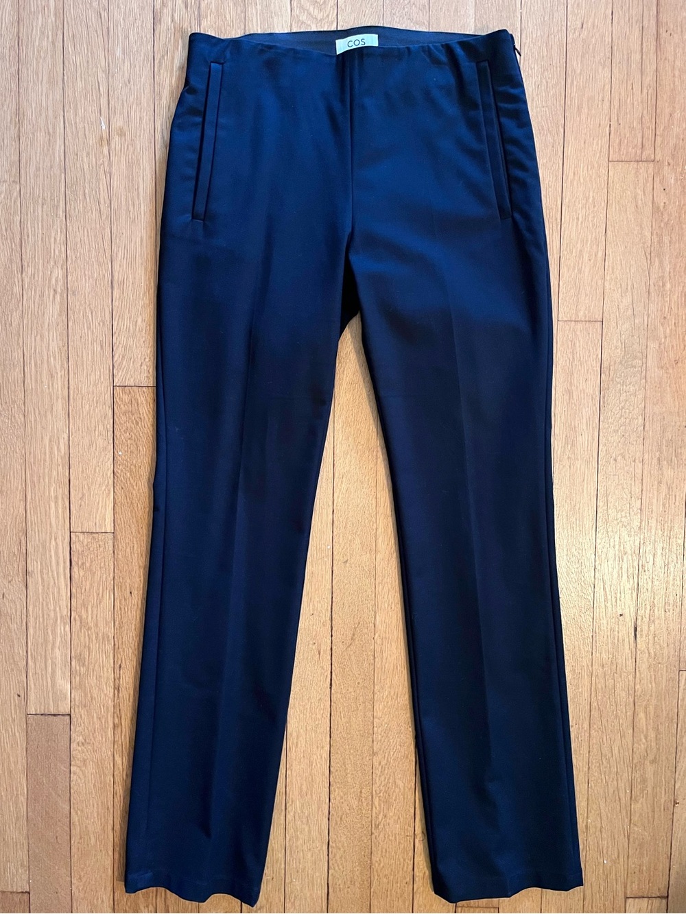 COS Black Tailored Cotton Dress Pants— Size 12